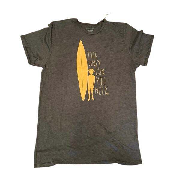 OUTERKNOWN The Only Gun You Need Tee in Gray Size XL New with Tag MSRP $38 - Picture 3 of 6